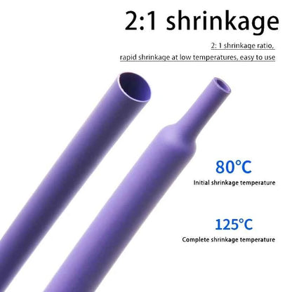 1~10m 2:1 Schrumpfschlauch Lila Durchmesser 1~50mm Wasserdichter DIY-Ummantelungsschlauch Kabelreparatur Polyolefin-Schlauch