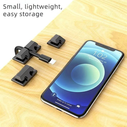 Silikon-Kabelorganisator, USB-Datenkabel-Aufwickler, flexibles Kabelmanagement, Kabelclips für Maus, Kopfhörer, Ohrhörer, Auto-Kabelhalter