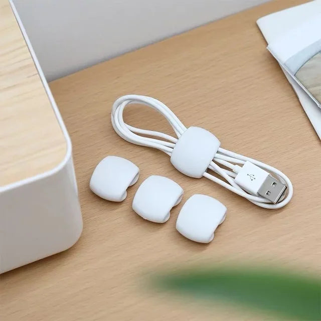 1-20PCS Tragbare Kabel Clips Desktop USB Ladekabel Management Wiederverwendbare Kabel Organizer Draht Halter Protektoren Hause büro