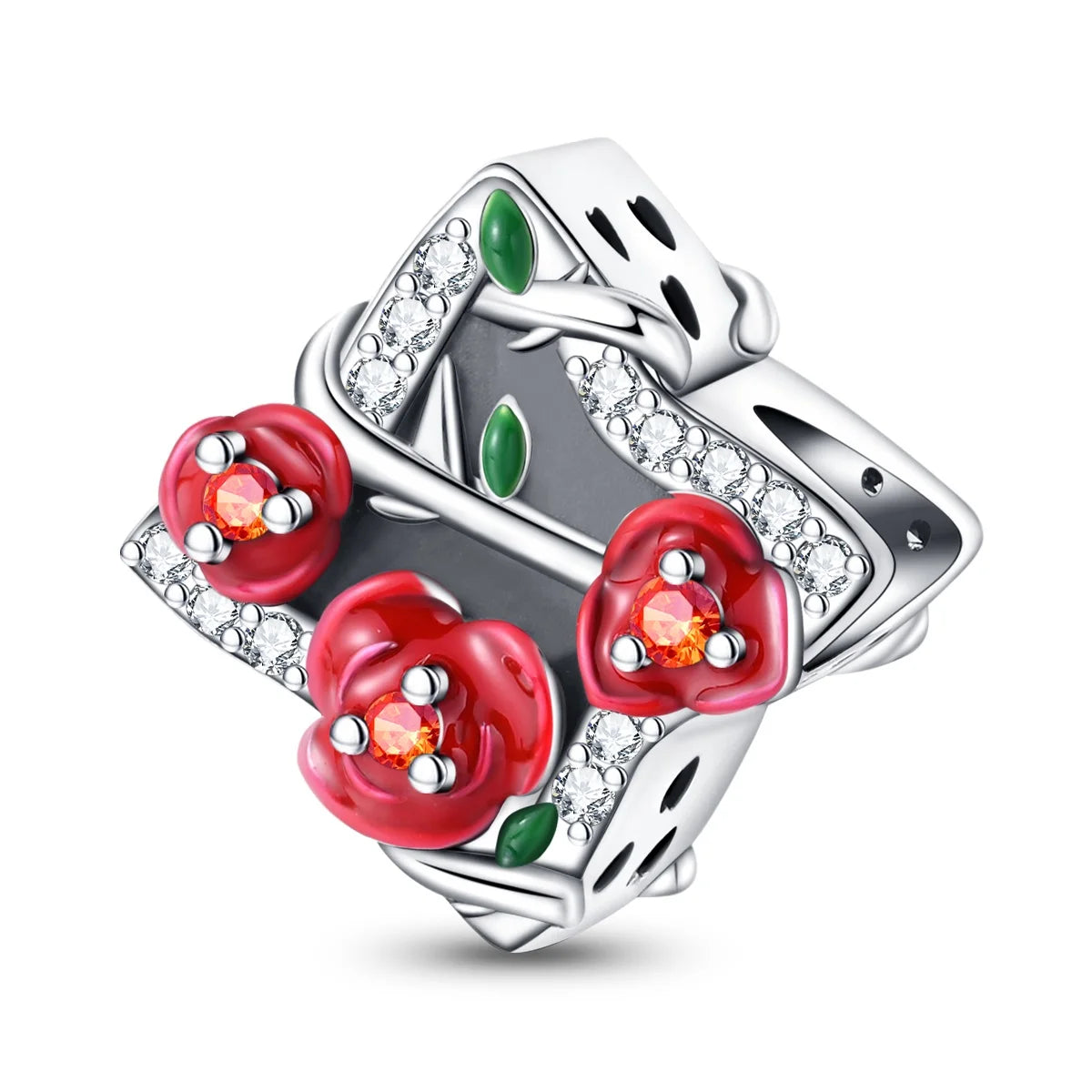 Rote Serie 925er Sterlingsilber Kamera Apfel Herzförmiger Koi Feuerwerkskörper Gott Reichtum Charm Passend für DIY Armband Halskette Partygeschenke