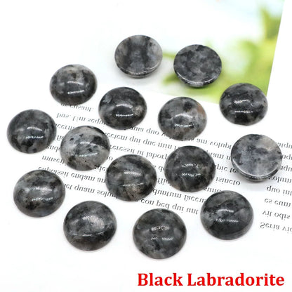 5 teile/los Natürliche Stein Cabochon Spacer 6 8 10 12 14 16 18 20 25mm Runde Cabochons Cameo für DIY Schmuck Zubehör