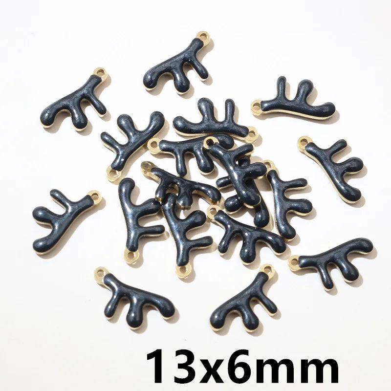 20 Stück 11x9mm Edelstahl Fisch Emaille Charms Anhänger Edelstahl DIY Schmuck Herstellung Zubehör Ergebnisse