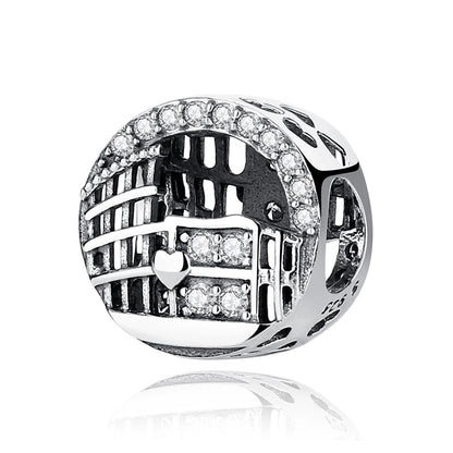 Original 100% 925 Sterling Silber Charm Bead Reise Taxi Motorrad Riesenrad Charms Fit Pandora Armbänder Frauen Diy Schmuck