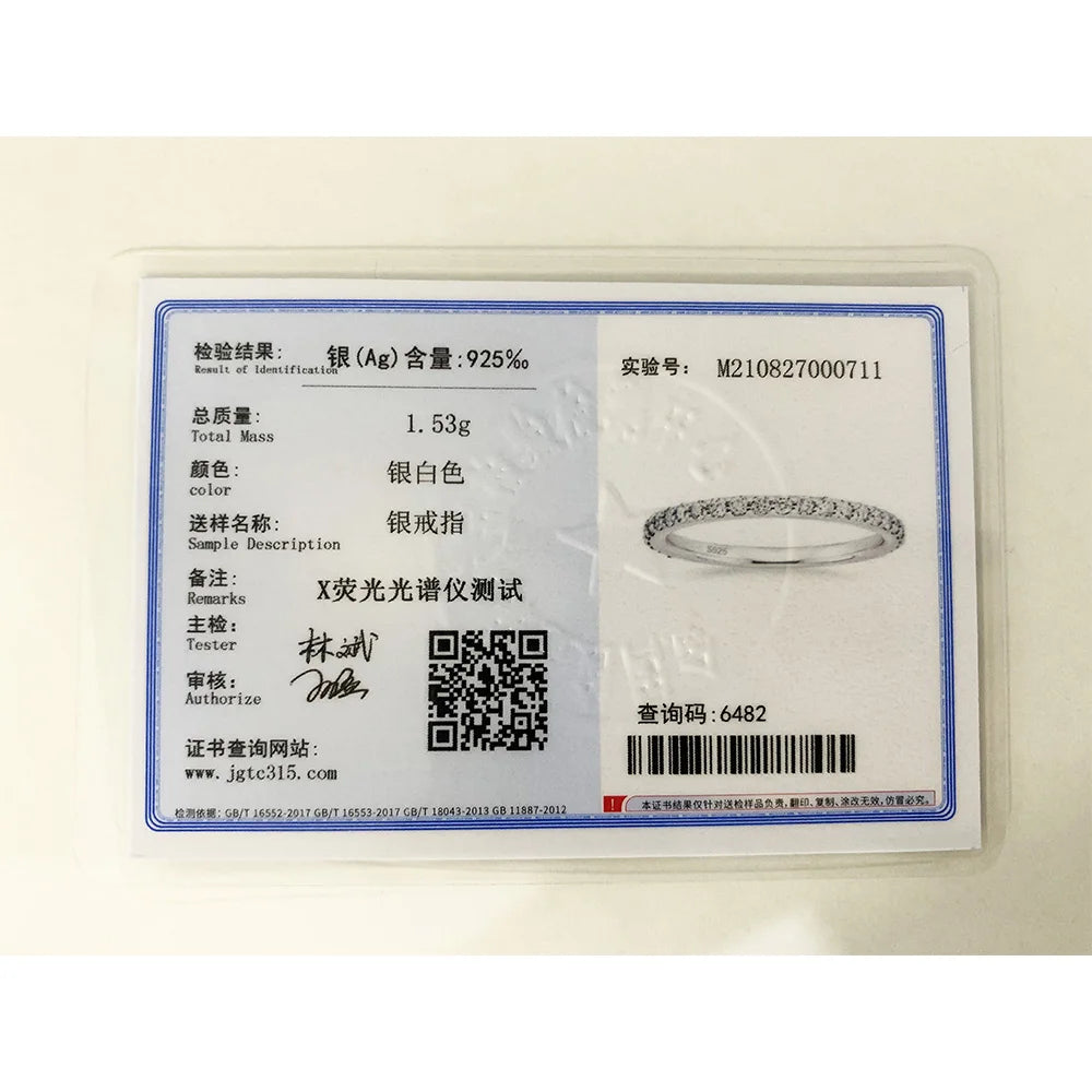 Trumium 2 mm echtes S925-Sterlingsilber, Ehering, Zirkonia, volle Ewigkeit, stapelbar, Verlobungsringe für Frauen und Mädchen, Geschenke