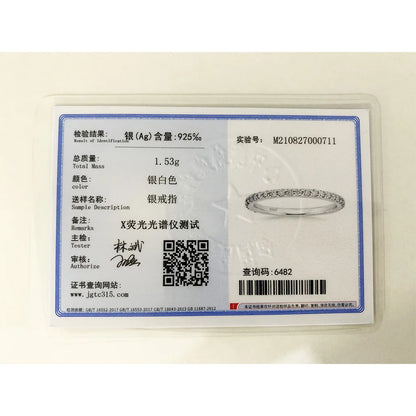 Trumium 2 mm echtes S925-Sterlingsilber, Ehering, Zirkonia, volle Ewigkeit, stapelbar, Verlobungsringe für Frauen und Mädchen, Geschenke