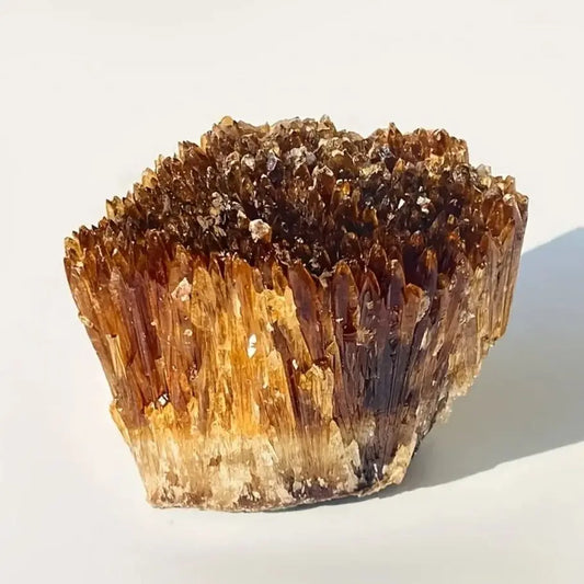 Natürliche gelbe Bernstein-Calcit-Rohstein-Kristalle, Cluster, rauer Rrock, Mineralproben, Heilkristall, Edelstein-Sammlung, Geschenk