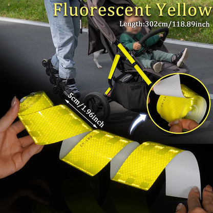 CE DOT-C2 Hochfestes Reflektorband Hochviskose Wasserdichte Sicherheitswarnaufkleber LKW-Anhänger-Fahrrad-Warnbänder
