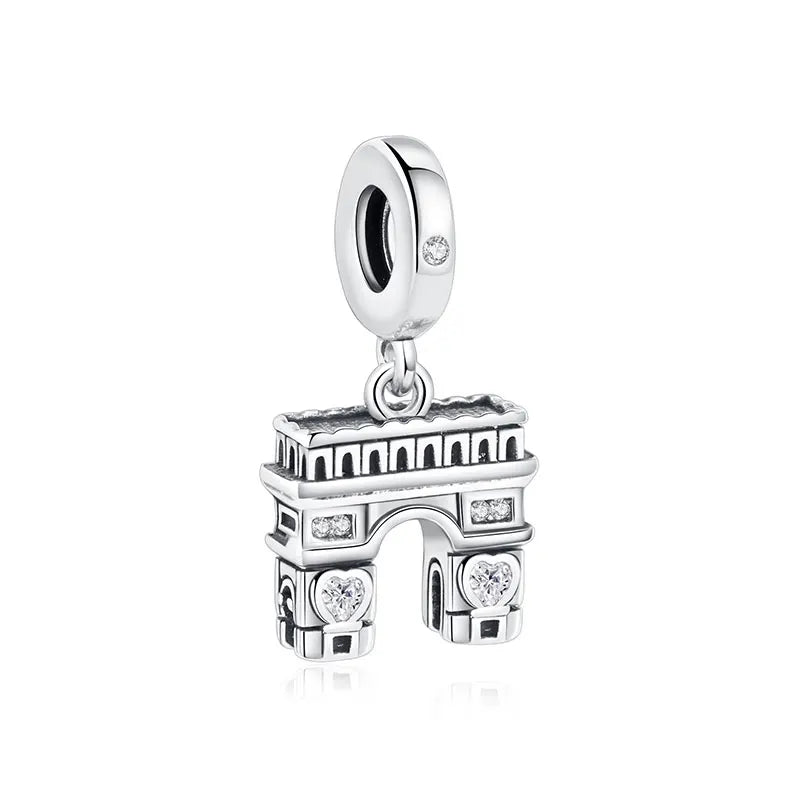 Original 100% 925 Sterling Silber Charm Bead Reise Taxi Motorrad Riesenrad Charms Fit Pandora Armbänder Frauen Diy Schmuck