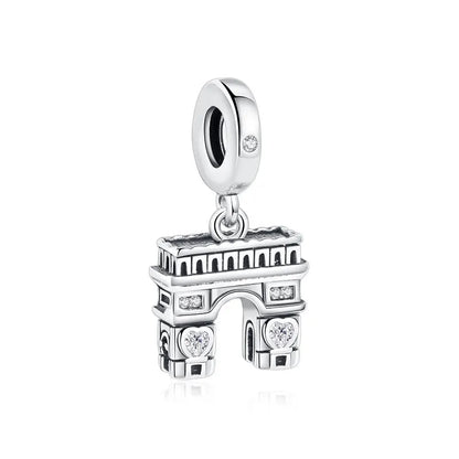 Original 100% 925 Sterling Silber Charm Bead Reise Taxi Motorrad Riesenrad Charms Fit Pandora Armbänder Frauen Diy Schmuck