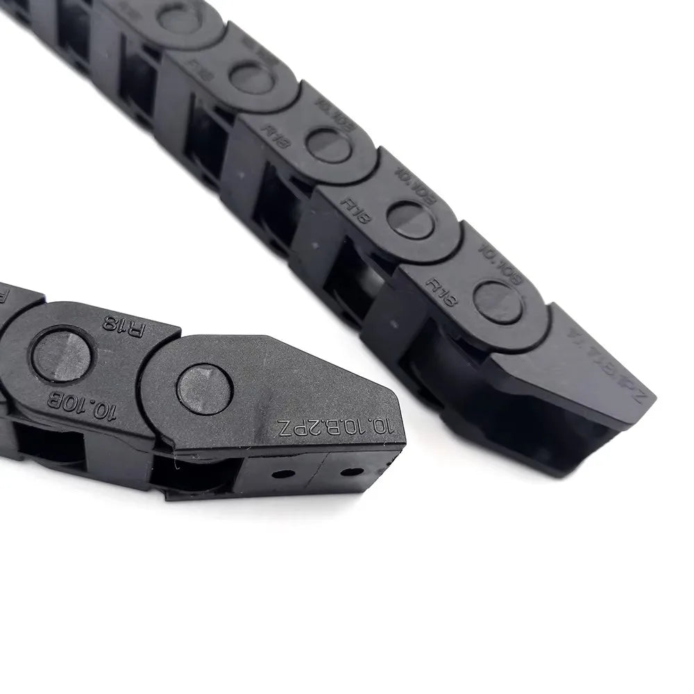 JFLO 1 Meter 5x5mm 7x7mm 10x10mm Schleppkettenbrücke, nicht öffnender Typ, technische Nylon-Kabelschutzkette