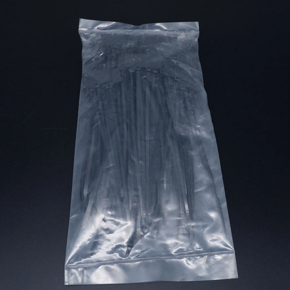 100 Stück Nylon-Kabelbinder, Etiketten, Kunststoffschlaufe, selbstsichernde Kabelbinder-Wraps, Netzwerk-Befestigungsgurte, Marker, 4 x 150 mm, 3 x 100 mm, 4 x 200 mm
