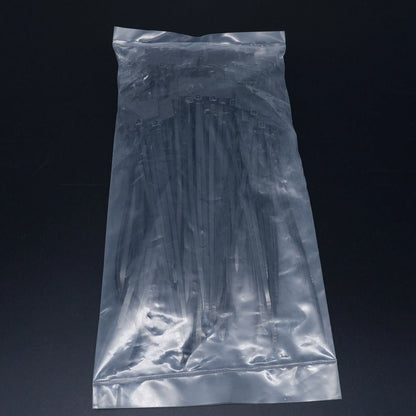 100 Stück Nylon-Kabelbinder, Etiketten, Kunststoffschlaufe, selbstsichernde Kabelbinder-Wraps, Netzwerk-Befestigungsgurte, Marker, 4 x 150 mm, 3 x 100 mm, 4 x 200 mm