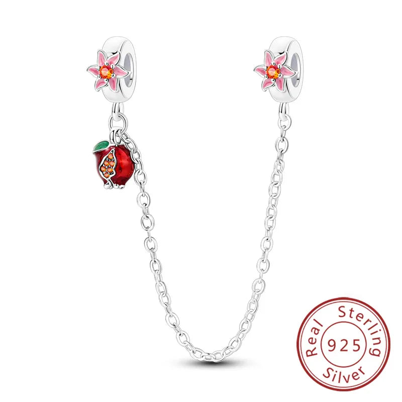 Frühling Charms Perlen Anhänger 925 Sterling Silber Blume Schmetterling Libelle Pilz Charms Fit Armband Frau Mann DIY Schmuck