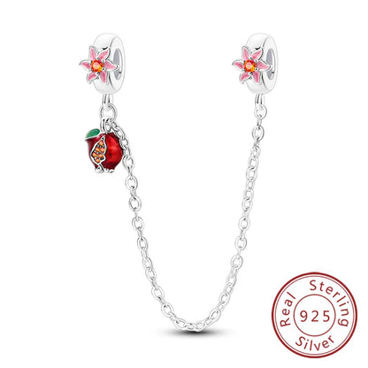 Frühling Charms Perlen Anhänger 925 Sterling Silber Blume Schmetterling Libelle Pilz Charms Fit Armband Frau Mann DIY Schmuck