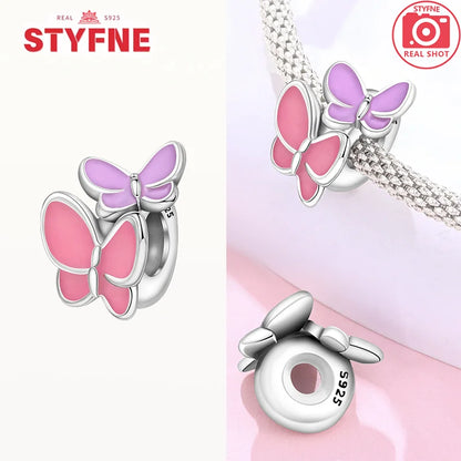 Neue Silber 925 Blaue Libelle Schmetterling Charms Perlen Fit Original Armband für Frauen DIY Edlen Schmuck Zubehör Perlen Geschenke