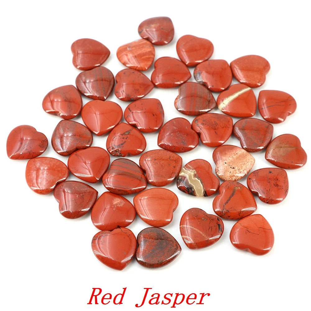 Viele Großhandel Edelstein Herzform LIEBE 20 MM Natürliche Kristall Amethyst Achat Perle Heilung Reiki Naturstein Geschenk Liefert
