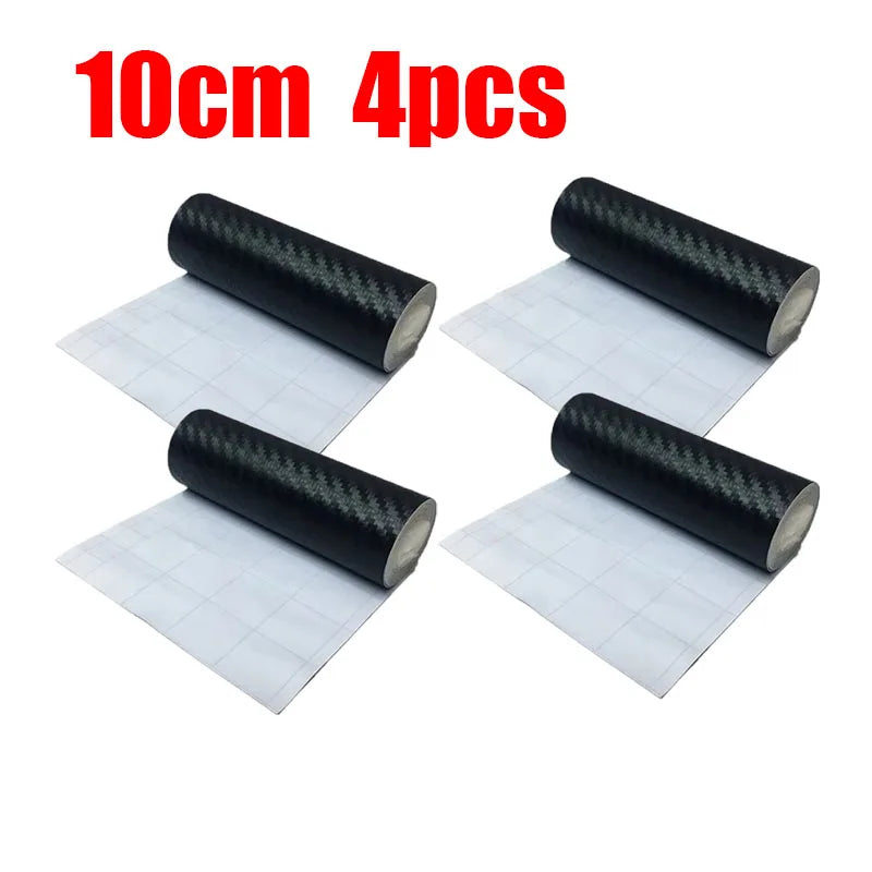 1-4 stücke Carbon Faser Automotive Klebeband Rolle Matte Schwarz Schutz Auto Film Selbst-Klebe Film Vinyl auto Film Zubehör