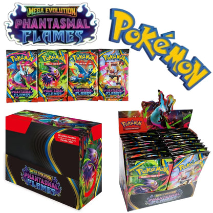 Englische Pokémon-Sammelkartenspiel MEGA Evolution Phantasmal Flames Sammelkarten Pokémon-Kampfkarten Geschenk für Fans