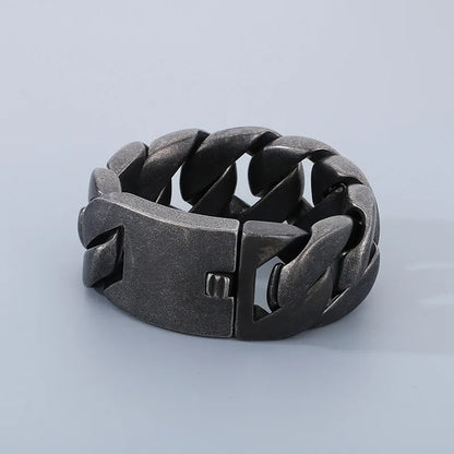20/26/31MM 316L Edelstahl Curb Kubanisches Armband Riesige Schwere Silber Farbe Ton Schmuck Herren Frauen Biker Bike Kette Armbänder