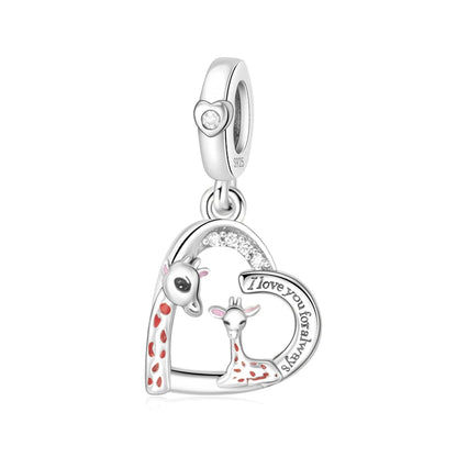 Tier-Serie, 925er-Sterlingsilber, Qualle, Pfau, Schildkröte, Kaninchen, Frosch, Charm, passend für DIY-Armbänder, Halsketten, Geschenke für Kinder