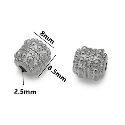 5 teile/los Edelstahl Gold Farbe Lose Rohr Große Loch Spacer Perlen für DIY Armbänder Halskette Schmuck Machen Liefert Finden