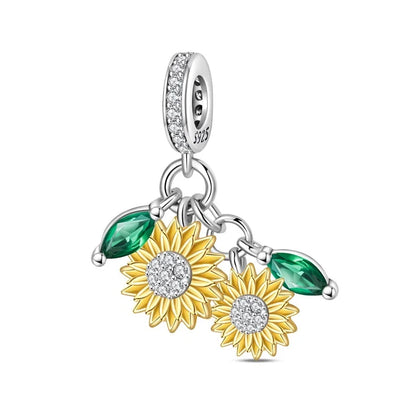 Heißer Verkauf 925er Sterlingsilber Löwenperlen & Chamäleon Baumeln Charm Fit Schlangenarmband Boutique Halskette Goldener Anhänger Geschenk