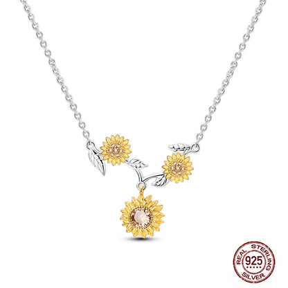 925 Sterling Silber blau Teufel Augen Palme Original Halskette Einhorn überlappen runde funkelnde Anhänger für Frauen Luxus Schmuck Geschenk