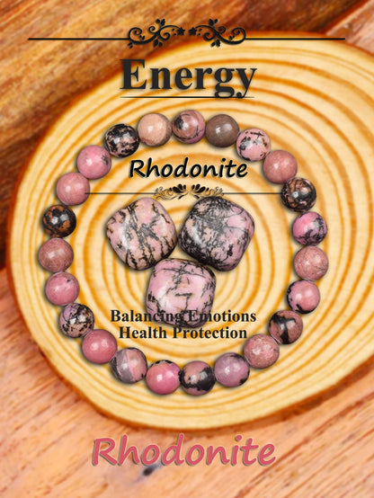 Natural African Bloodstone Beads Bracelet For Courage Protection Grounding Strength Energy Healing & Good Luck Vitality Jewelry