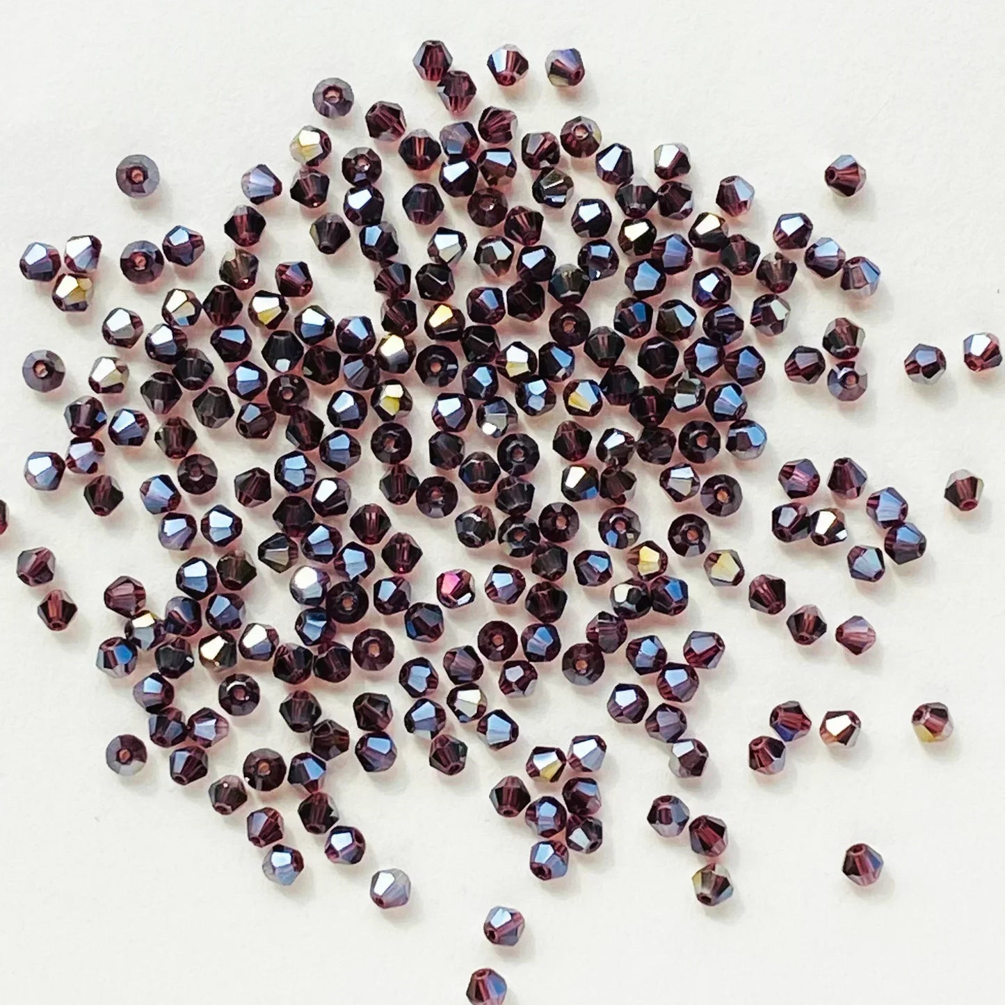 100pcs 4mm glänzende facettierte österreich Kristall perlen Bicone Perlen lose Spacer Perlen für Schmuck machen DIY Armband Halskette Anhänger