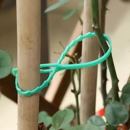 Wiederverwendbare Garten-Kabelbinder, Pflanzenrebe, Baumsträucher, Stützverschluss, verriegelbar, Nylon, verstellbarer Reißverschluss, Kabelbinder, Organizer 2042