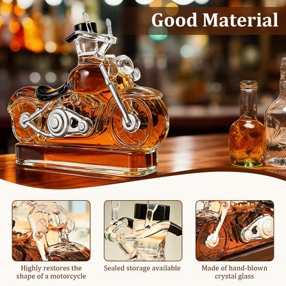 300ML Kreative Whisky Dekanter Glas Motorrad Wein Dekanter Vintage Champagner Wodka Wein Spender für Küche Bar Zubehör