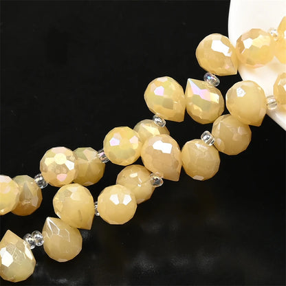 Österreich AB Farbe Kristall Erdbeere Perlen 10*8mm Glänzende Facettierte Glas Perlen für Schmuck Machen DIY Hochzeit Kleid zubehör