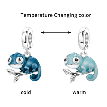 Blue Series Charm-Anhänger aus 925er-Sterlingsilber, Dackel-Feder, Meer, Kokosnussbaum, Stern, Hexe, passend für DIY-Armbänder, Halsketten, Partygeschenke