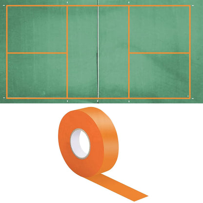 Positionierungs- und Warnbodenmarkierungsband – Mehrflächenkleber für Pickleball-Hoflinien, Outdoor-Sportplatzmarkierung