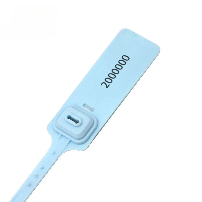 100PCS Anti-Diebstahl Draht Dichtungen Länge 30cm Einweg Kunststoff Dichtungen Selbstsichernde Kabelbinder Maquina De Descascar Fio