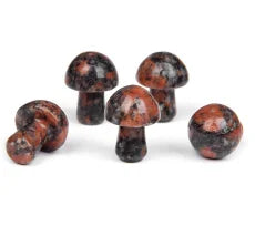 5 stücke Naturstein Pilz Figur Kristall Amethyst geschnitzt Handwerk Dekoration Wohnkultur Ornament Weihnachts geschenk 15x20mm