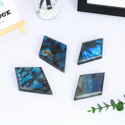 Natürlicher Labradorit stein, geometrische Prismen verzierungen, Haupt dekorations kristall handwerks verzierungen, Kristall geschenk