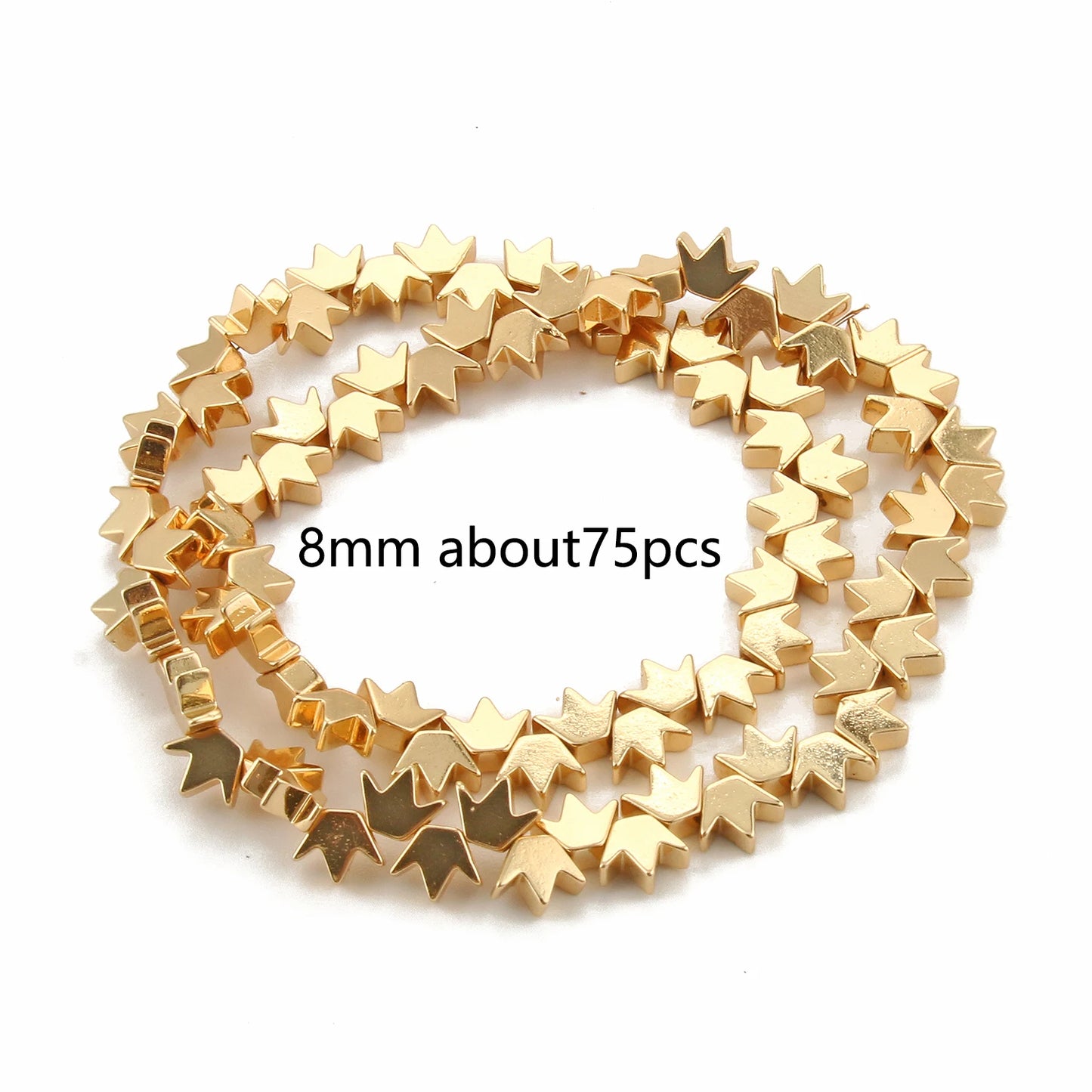 Natürliche 14k vergoldete Hämatitperlen unregelmäßige runde Herzwürfel Rondelle Spacer Perlen für Schmuckherstellung Diy Armband Halskette