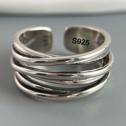 Ringe aus 925er-Sterlingsilber für Damen, Paare, minimalistisch, handgefertigt, schlicht, Retro-Blumen-Herz-Ring, edler Schmuck, Geschenk, verhindert Allergien