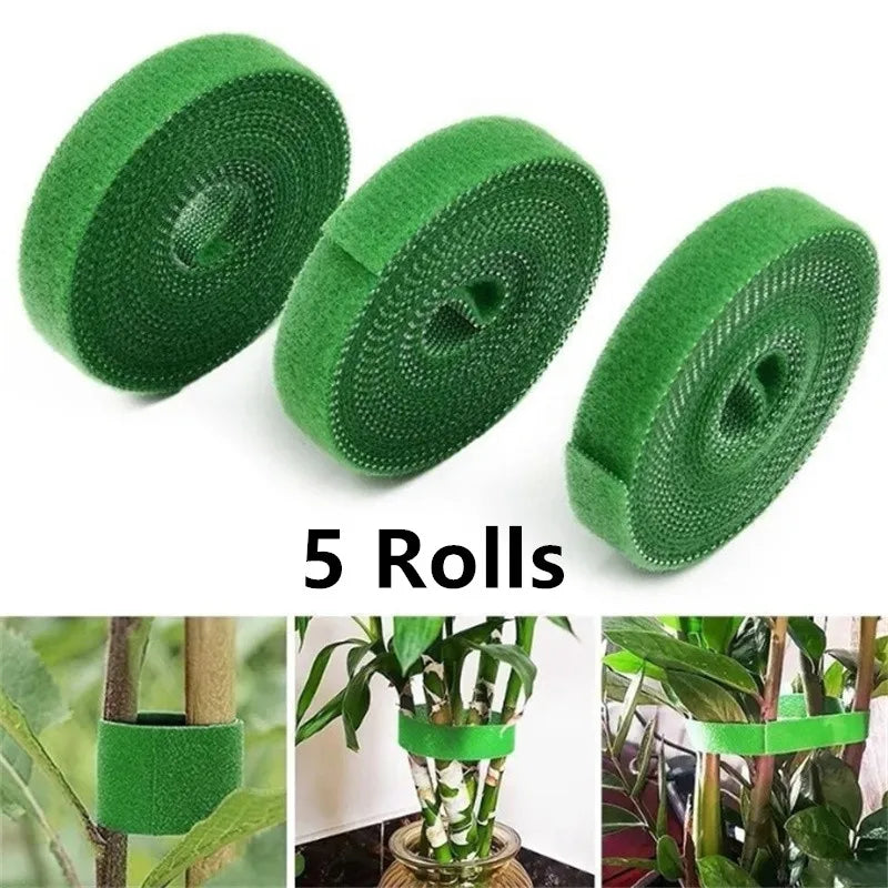 1/2/5 Rollen 10 m grüne Gartenschnur Pflanzenbinder Nylon Pflanzenverband Garten Hakenschlaufe Bambusrohr Wrap Unterstützung Gartenzubehör