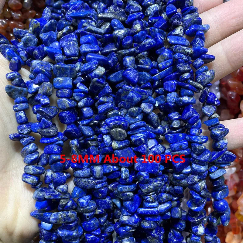 Natürliche Lapislazuli Runde Rohr Facettierte Lose Spacer Stein Perlen Für Schmuck Machen DIY Handgemachte Armbänder Halskette Zubehör