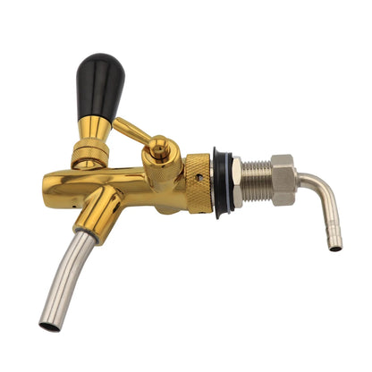 Einstellbarer Fassbier hahn mit Durchfluss regelung Ver chrom ung g5/8 Schaft Home Brew Bar Kegerator Biersp ender Zapfhahn