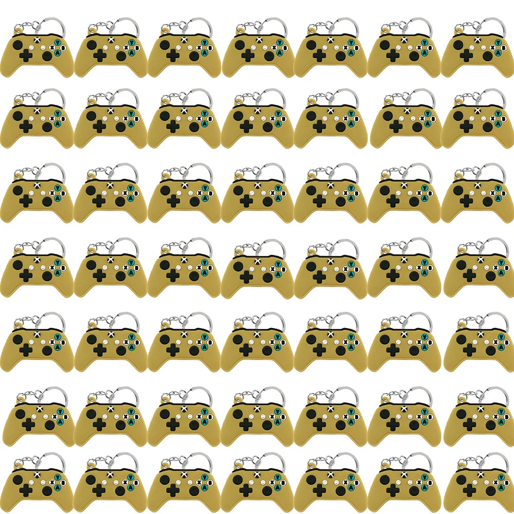 50PCS Schlüsselbund für Jungen Männer Gamepad Schlüsselring Joystick Game Controller Schlüssel Zubehör fit Handtasche Schlüssel Anhänger Freunde Schlüssel geschenke