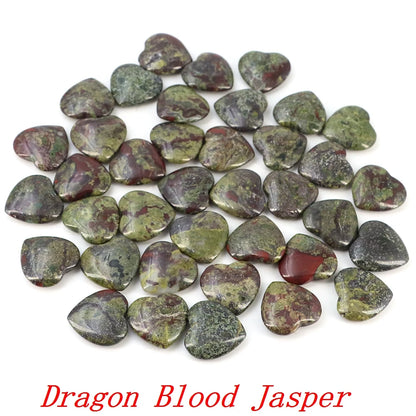 Viele Großhandel Edelstein Herzform LIEBE 20 MM Natürliche Kristall Amethyst Achat Perle Heilung Reiki Naturstein Geschenk Liefert