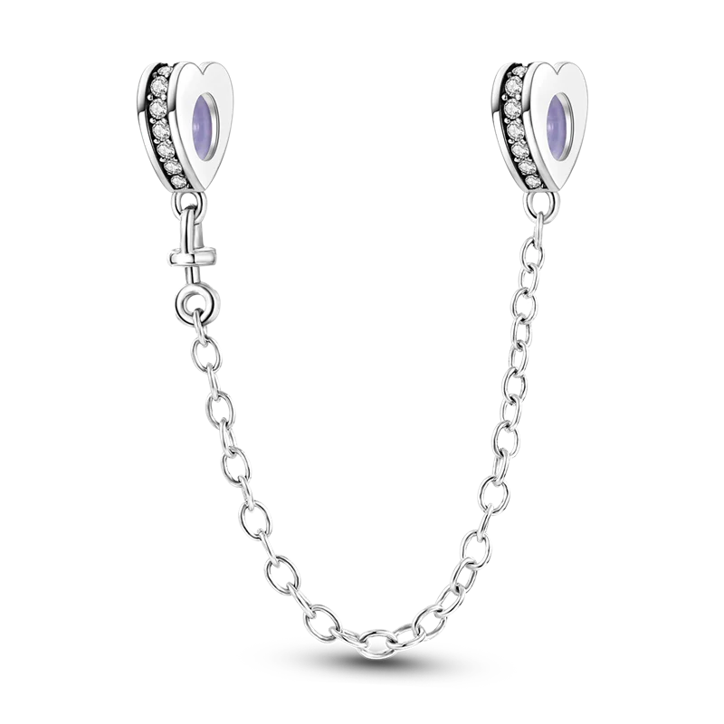 Silberverschluss, 925er-Sterlingsilber, CZ-Pflaster-Clip-Charms, Gänseblümchen-Perlen, Stopper, Sicherheitskette, passend für Original-Armreif, Schmuck-Clip