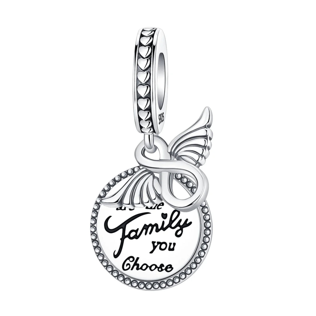 925 Sterling Silber Baum Blume Liebe für immer Familie Bead Pandent Charm Fit 4 MM Loch Durchmesser Armband DIY Bead Frau schmuck Geschenk