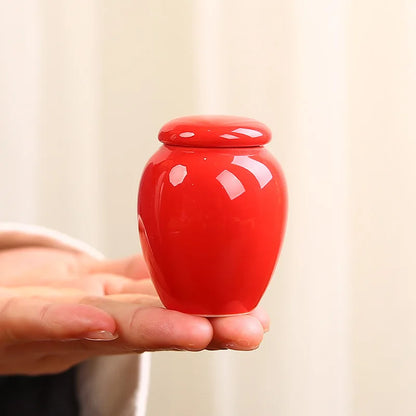 Keramik versiegelte Haustier-Urnen flasche, Leerer Kasten behälter, Urnen für Hunde asche, Mini Multi-Color, Kleine Haustier-Urne, 45ml