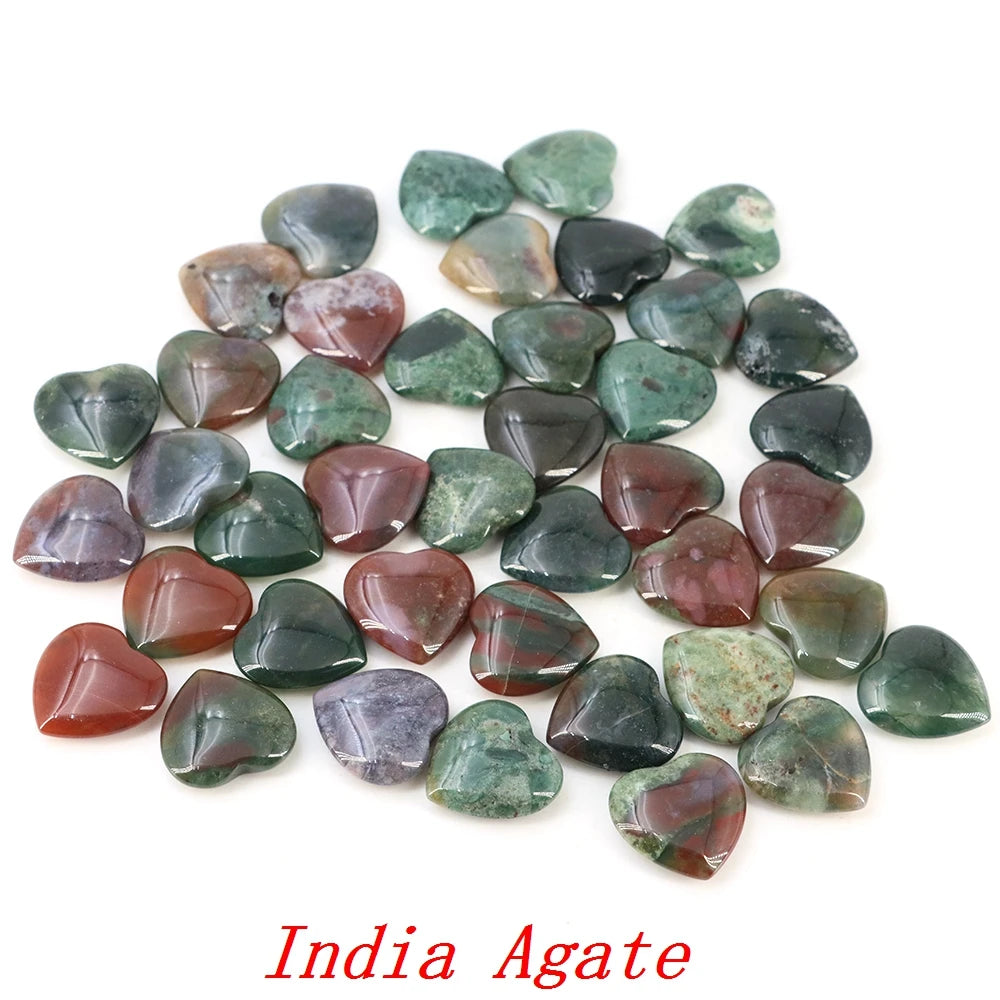 Viele Großhandel Edelstein Herzform LIEBE 20 MM Natürliche Kristall Amethyst Achat Perle Heilung Reiki Naturstein Geschenk Liefert