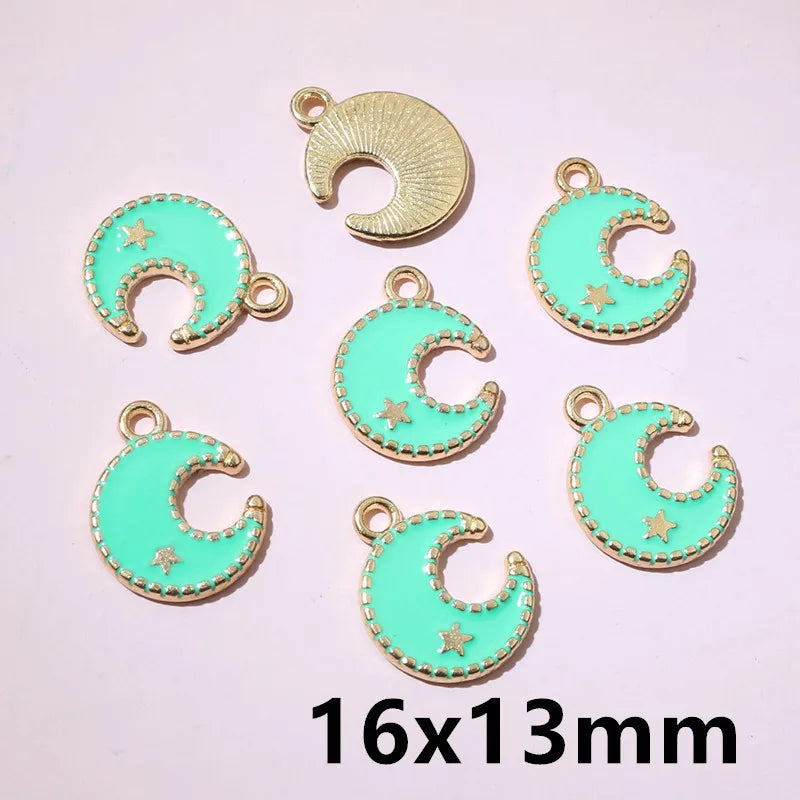 20 Stück 15 x 12 mm Emaille doppelseitig hohle Herz Charms Anhänger DIY Schmuckherstellung Zubehör für Armband Ohrringe Halskette