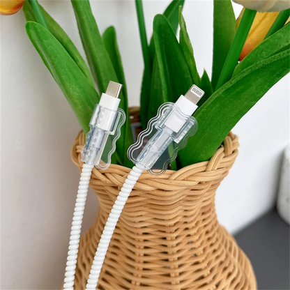 5/10/50 stücke Daten Kabel Schutz Ärmeln Anti-Breakage Cord Saver Flexible Kabel Lagerung Für Schule Hause handy Zubehör